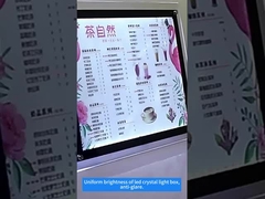 24 فولت عالية السطوع LED لوحة العرض الكريستال A4 مربع الضوء مع الشاشة