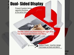 مربعات ضوئية ذات إعلانات مزدوجة الأطراف