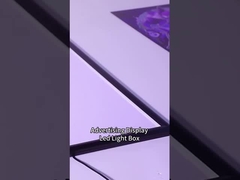 هل تعرف كيفية استبدال الملصقات في هذا الصندوق الضوئي المصنوع من الألومنيوم؟