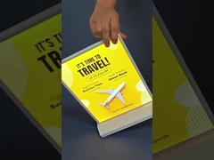 صندوق إضاءة إعلاني مزدوج الجانب بشاشة سطح مكتب لاسلكية قابلة لإعادة الشحن