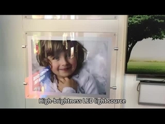 الصندوق الضوئي الإعلاني المعلوق بالأكريليك الكريستالي