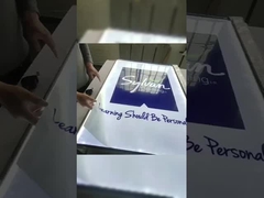 صناديق ضوئية إعلانية ضئيلة جداً مطعم متجر زجاج متشدد