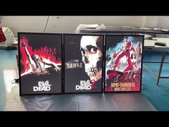 27x40 Blck ألومينوم LED Light Box سينما فيلم ملصق إطار