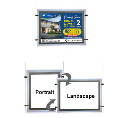 شراء OEM معلق أكريليك LED لوحة علامة الكريستال LED رقيقة للغاية Led Light Box تعقب Pad التصنيع عبر الإنترنت