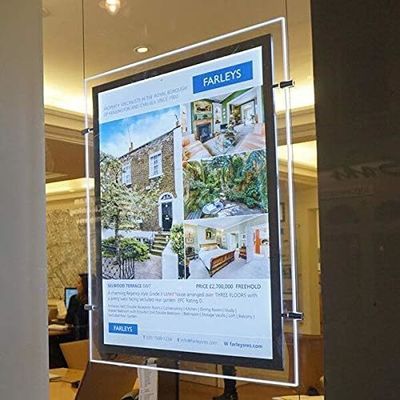 شراء Window Hanging Display Crystal Acrylic Light Box  التصنيع عبر الإنترنت