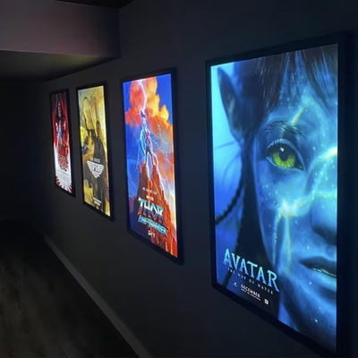 لوحة قائمة المطاعم الصناديق الضوئية الإعلانية إطار ملصق الفيلم